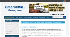 Desktop Screenshot of embroidme-brampton.com